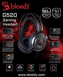 Bloody G520 Virtual 7.1 Surround Sound Gaming Headset