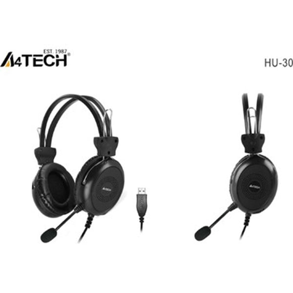 A4 tech HU-30 ComfortFit Stereo USB Headset with mic PC/PS4/GAMING