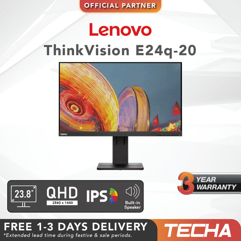 24 Inch 2k Borderless Lenovo IPS Full HD LED Monitor