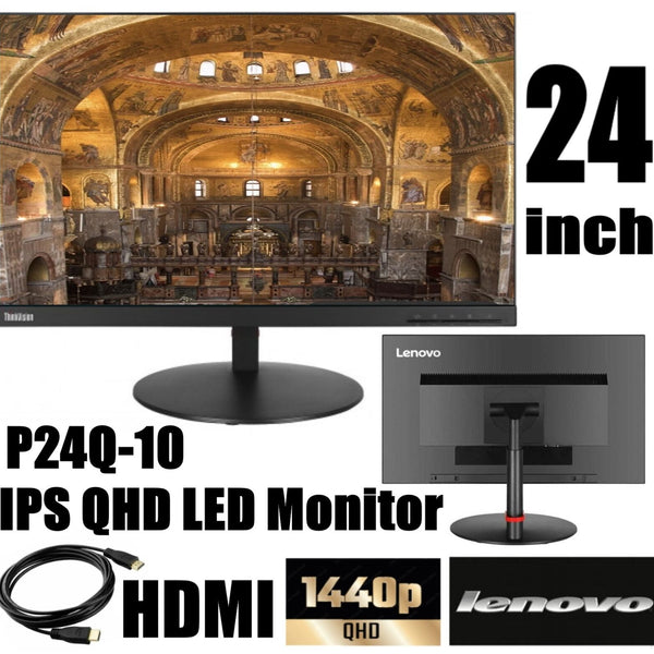 24 Inch 2k Lenovo Borderless IPS LED Monitor with 99% sRGB