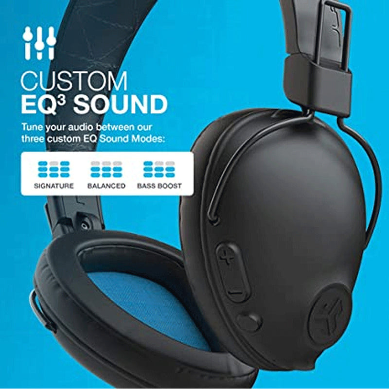 JLab Studio Pro Wireless Over-Ear Headphones, Black, 50+ Hour Bluetooth 5 Playtime, EQ3 Sound, Ultra-Plush Faux Leather & Cloud Foam Cushions, Volume