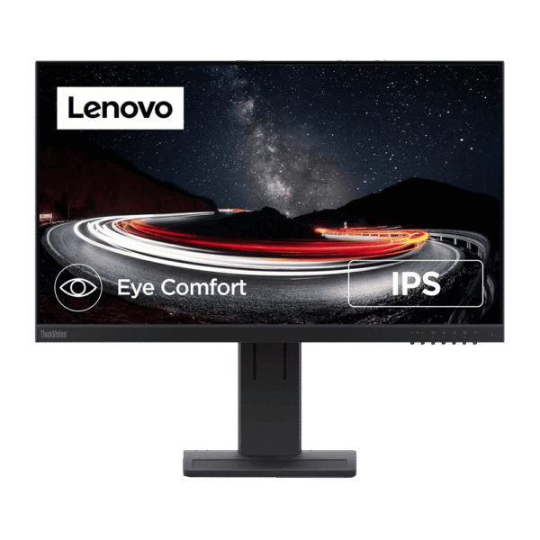Lenovo ThinkVision E24‑28 | 23.8″ FHD IPS Business Monitor – Ergonomic Stand, TÜV-Certified Eye Comfort & Full Connectivity