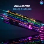 Zidli ZK100 Mechanical RGB Gaming Keyboard With Blue Switches NEW With Box.