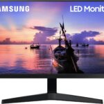 24" Inches Samsung F24T350FHR IPS Borderless Full HD 75Hz HDMI VGA 5ms Flicker-Free Eye Saver Black