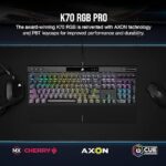 Corsair RGP0063 K70 RG RGB Mechanical Gaming Keyboard Premium Wired Keyboard with Dynamic Per-Key Lighting