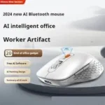 Mouse White Shinco AI Wireless Rechargeable Intelligent Office Mouse