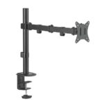 MXG BMA-12P Single Monitor Steel Articulating Monitor Mount Matte Black
