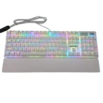 PKSMART K104 Pro RGB White Mechanical Gaming Keyboard Full-Size Anti-Ghosting Wired Keyboard for PC - Image 5