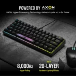 Corsair K65 RGB MINI 60% RGP0137 RGB Gray Switch Mechanical Gaming Black Keyboard eSports-Grade Keyboard with Programmable Macros - Image 5