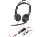 Plantronics C5220 Calling Centre Headphone USB Type C Condition Like New with Pouch