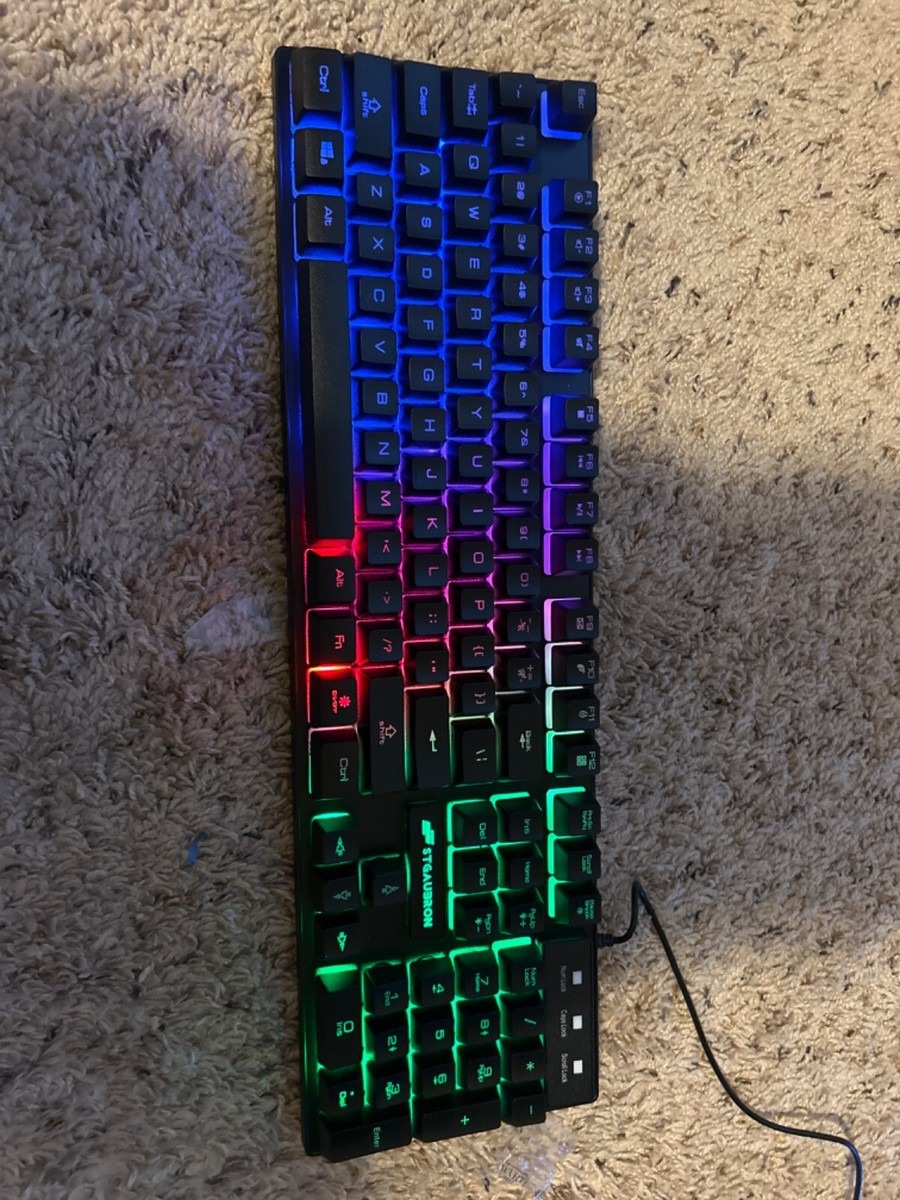 s-l1200.jpg STGAUBRON Semi Mechanical Gaming Keyboard RGB - Image 1