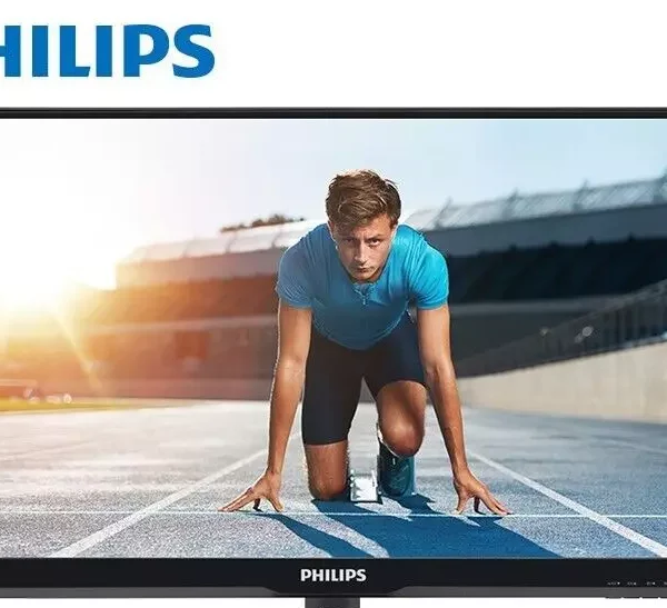 22" Inches Philips 226V6Q LED Full HD VGA DVI 5ms SmartContrast Wide Viewing Angle Black