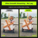 NexiGo N960E 1080p Webcam 60 FPS Adjustable Ring Light Dual Stereo Microphone Black - Image 2