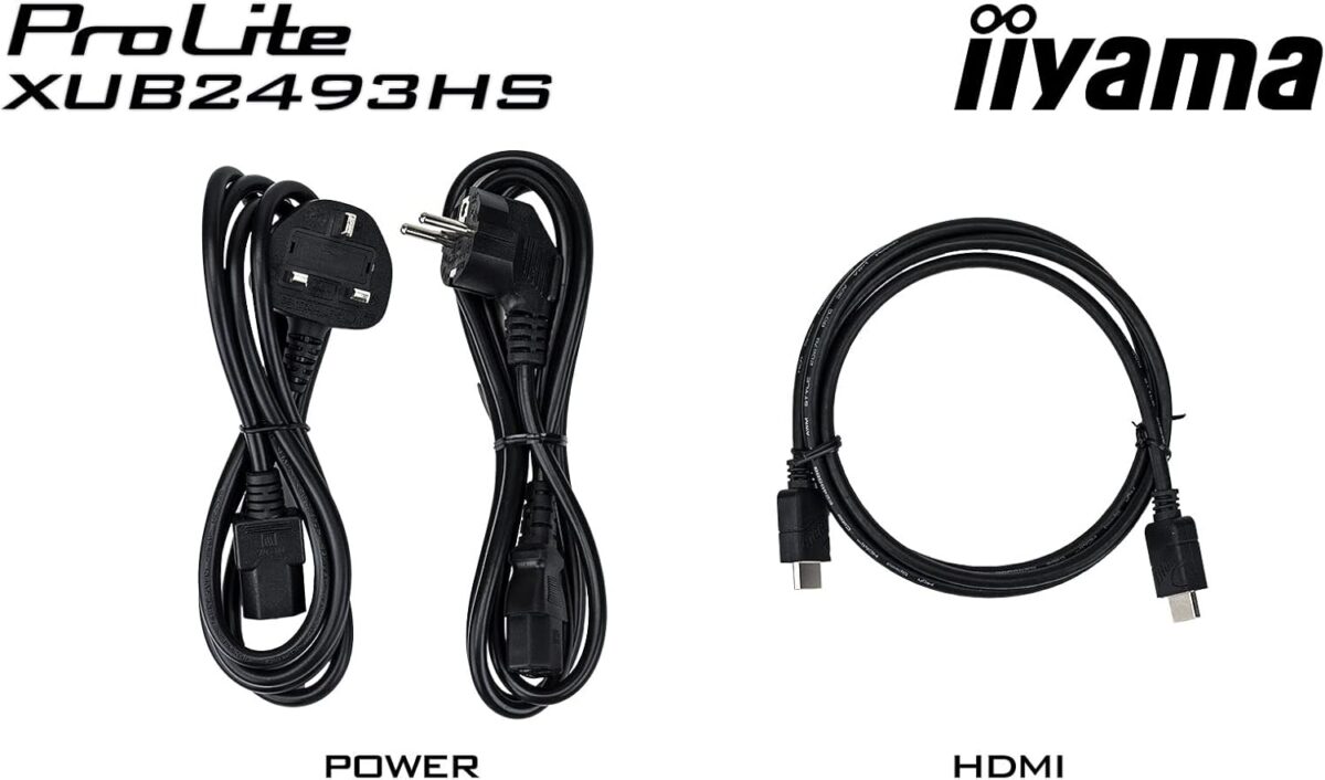 24" Inches Iiyama ProLite xUB2493HS-B5 IPS Full HD 75Hz HDMI DisplayPort VGA 4ms Speakers Flicker-Free - Image 6