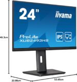 24" Inches Iiyama ProLite xUB2493HS-B5 IPS Full HD 75Hz HDMI DisplayPort VGA 4ms Speakers Flicker-Free - Image 7