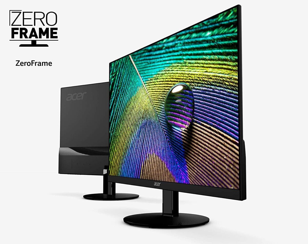 24" Inches Acer SA240Y Abi LED Full HD 75Hz HDMI VGA 1ms Ultra-Slim Design AMD FreeSync Black - Image 2