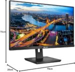 24" Inches Philips 242B1 IPS Full HD 75Hz HDMI DisplayPort VGA USB Hub 4ms Height Adjustable Low Blue - Image 6