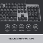 Logitech K840 – Full-Size Mechanical Keyboard, Romer-G Switches, White Backlight - Image 4