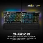 Corsair K100 RGB – Full-Size Mechanical Keyboard, Optical-Mechanical Switches, RGB - Image 2