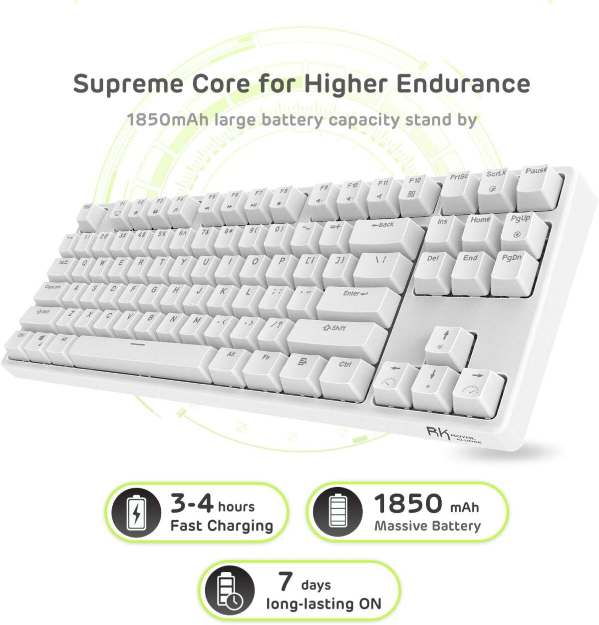 Royal Kludge SINK87G – TKL Wireless Mechanical Keyboard, RGB (Dongle Missing) - Image 5